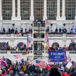 Pro-Trump insurrectionists storm the Capitol, Wednesday, Jan. 6, 2021, in Washington.