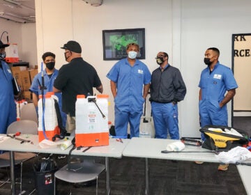 Members of the Personal Touch crew undergo a training at the Workplace Hub in Harrisburg, Pa. (courtesy of Shariah Brown)