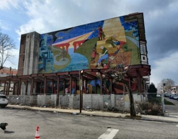 Mural in West Philadelphia by Paris Stancel and Dave McShane