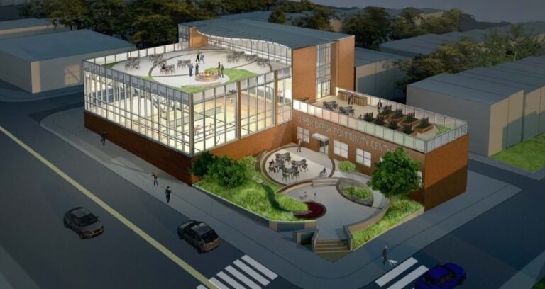 A preliminary rendering of the community center