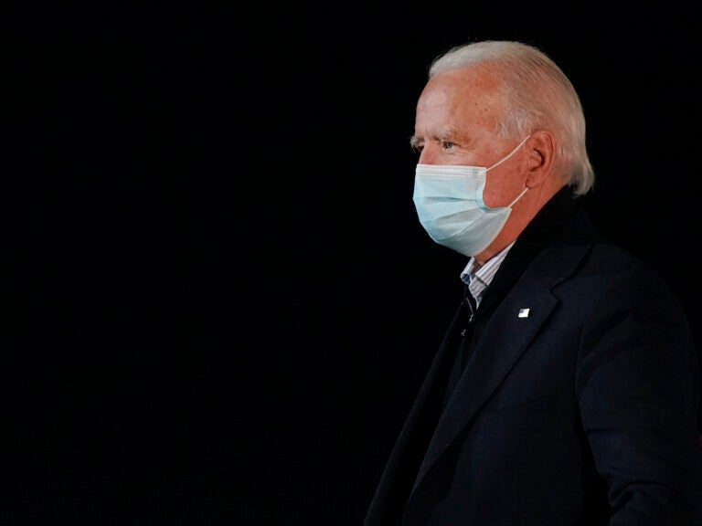 President-elect Joe Biden wearing a face mask