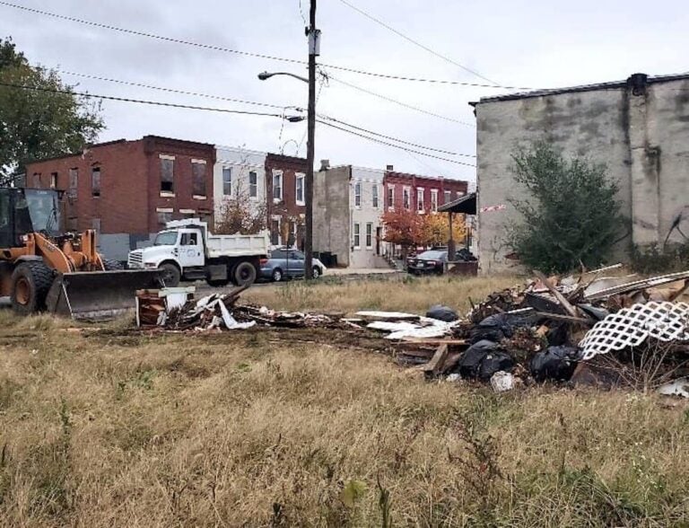 An illegal dumping site in Camden