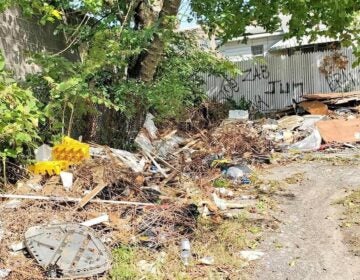 An illegal dumping site in Camden