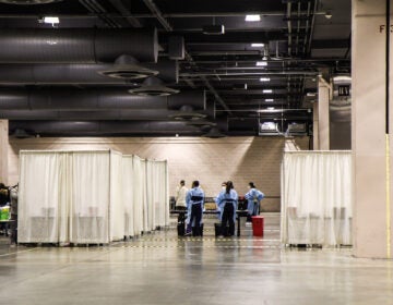 The community COVID-19 vaccination clinic at the Pa. Convention Center.