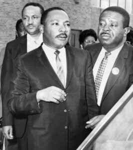 Dr. Martin Luther King Jr. leaves Philadelphia International Airport