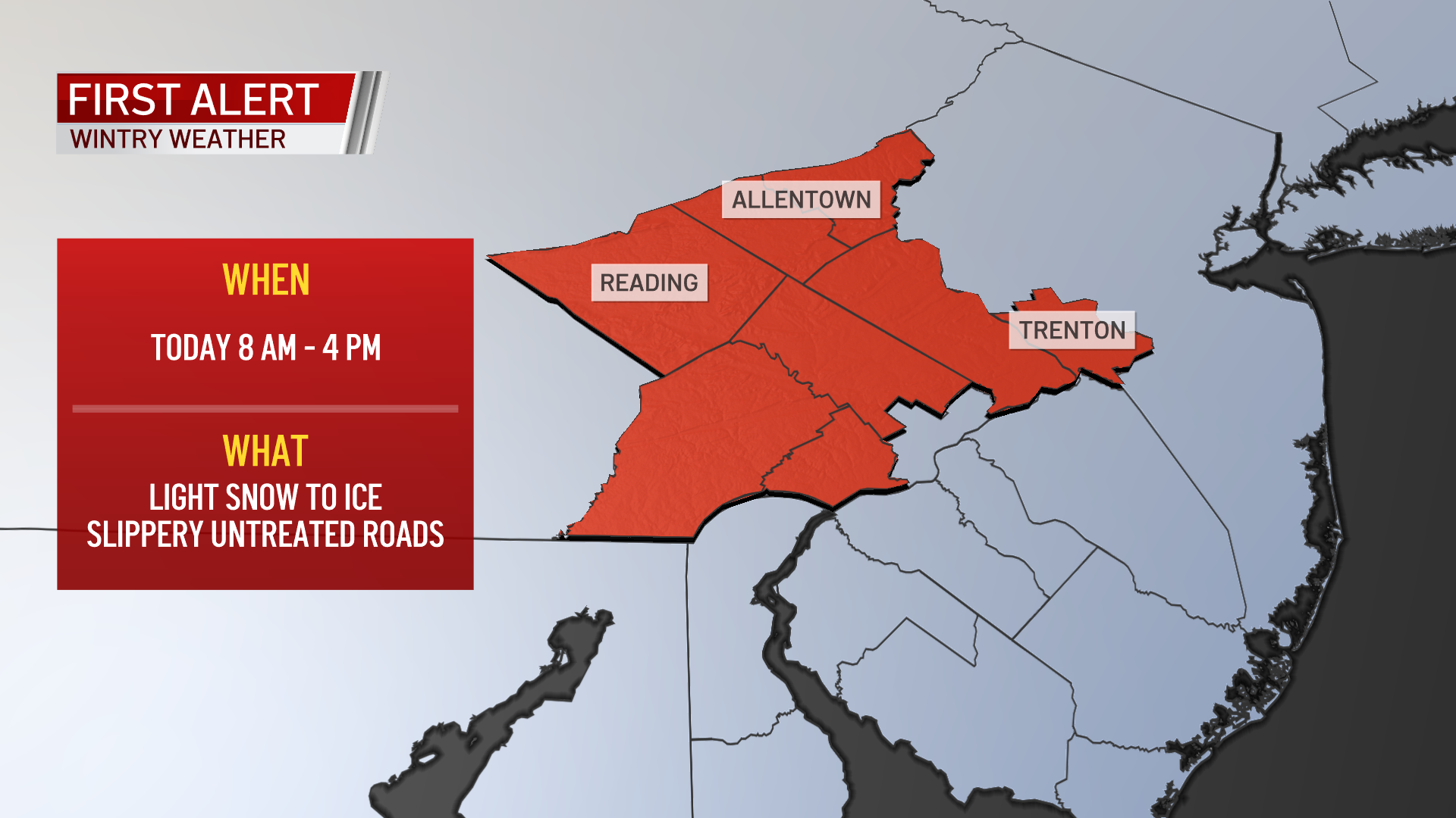 A First Alert NBC10 weather map