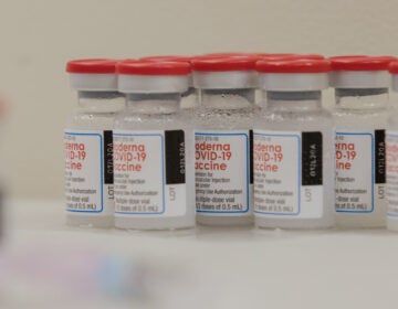 Vials of the Moderna Covid-19 vaccine