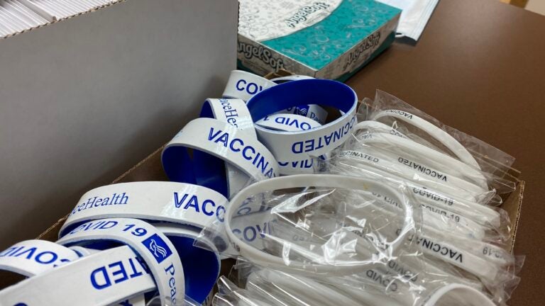 The vaccine clinic at PeaceHealth St Joseph Medical Center has started giving health care workers and others in the community their second shot of the vaccine. The hospital has saved up some doses in case of supply chain issues that could interrupt the vaccine dosing timeline. (Will Stone)