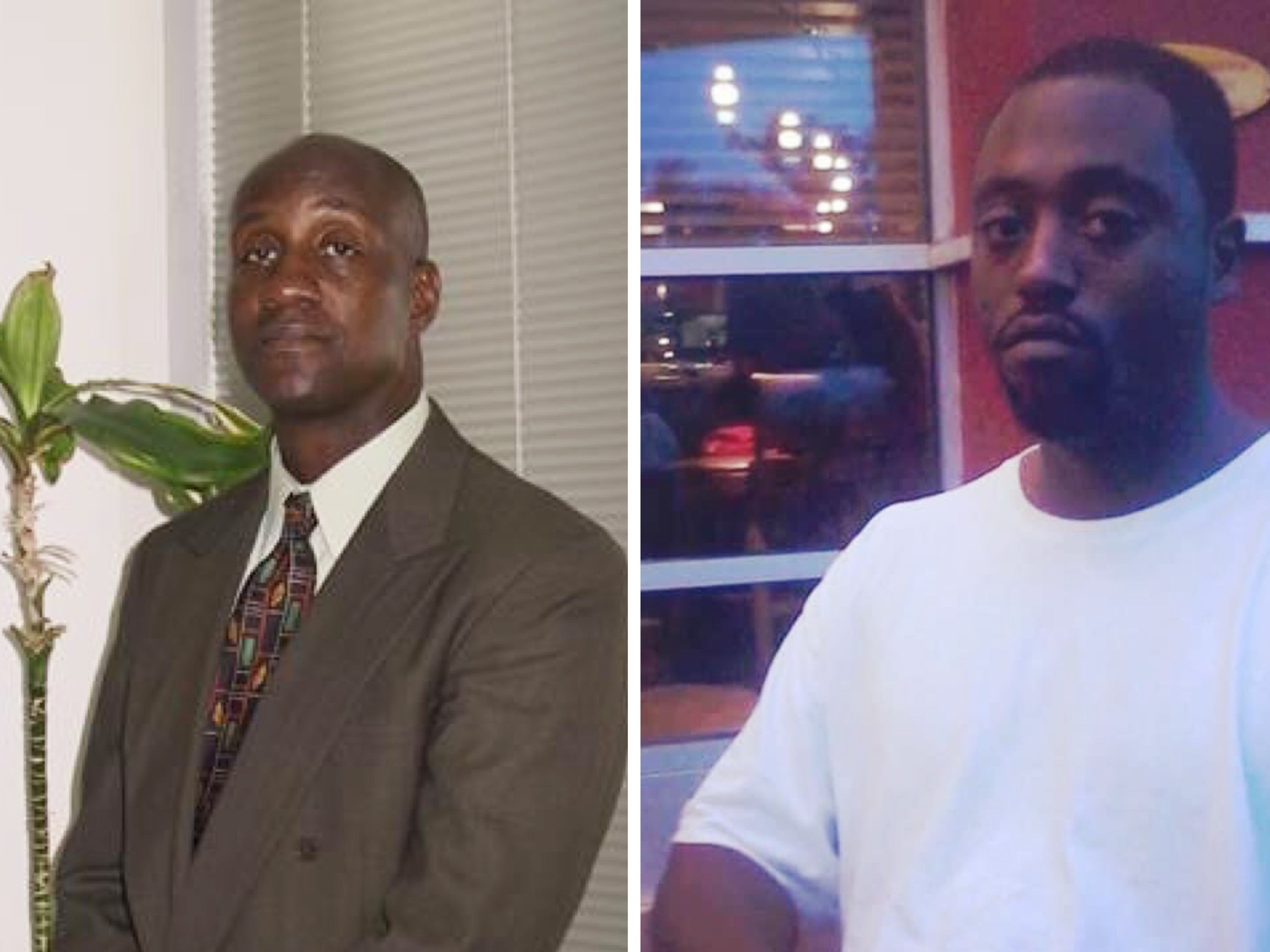 Nathaniel Picket Sr. (left) and his son, Nathaniel Pickett II (right), are pictured in side-by-side photos
