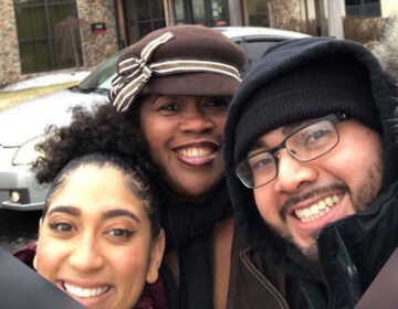 The Movement for Black and Brown Lives of Montgomery County co-founders from left to right. Veronica Moeller (L), Carmina Taylor (C) and Christopher Jaramillo (R). (Courtesy of the Movement for Black and Brown Lives of Montgomery County)