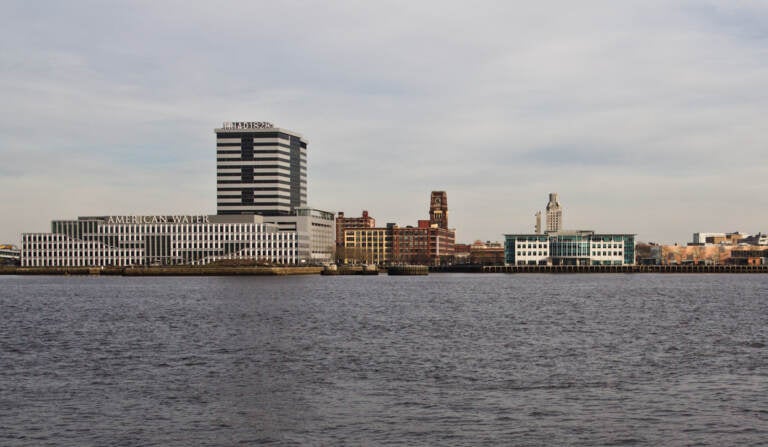 Camden, New Jersey, sits on the Delaware River. (Kimberly Paynter/WHYY)