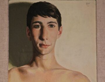 Gilbert Lewis portrait painting of model Anthony Rullo