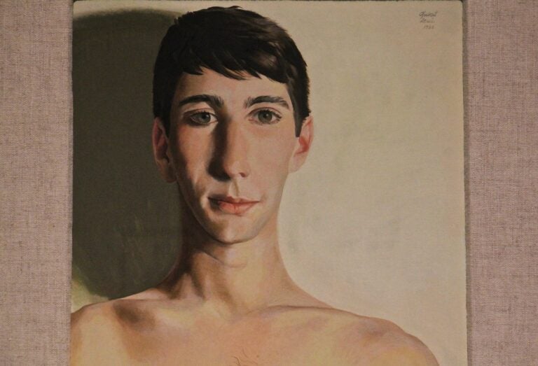 Gilbert Lewis portrait painting of model Anthony Rullo