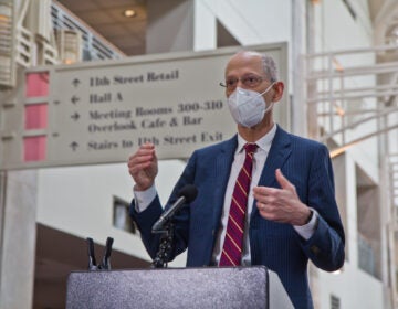 Philadelphia Health Commissioner Dr. Thomas Farley addresses the media