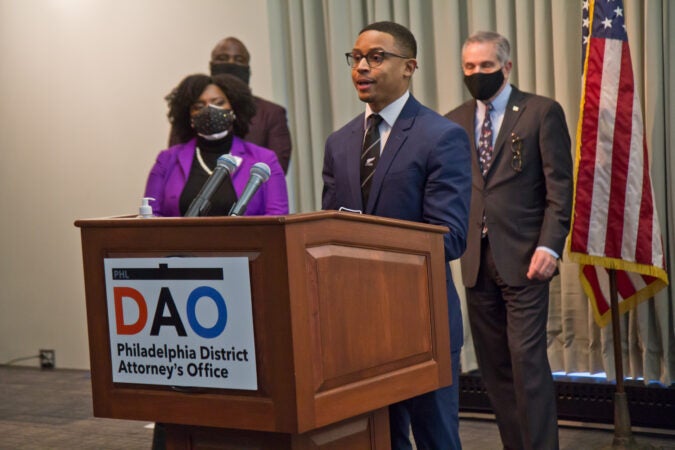 Assistant District Attorney Jordan King spoke at a panel to highlight reforms made to juvenile justice policies in the city on February 8, 2021. (Kimberly Paynter/WHYY)