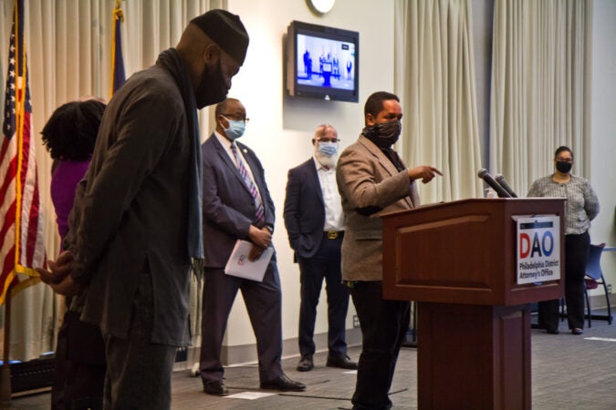 State Senator Sharif Street spoke at a panel to highlight reforms made to juvenile justice policies in the city on February 8, 2021. (Kimberly Paynter/WHYY)