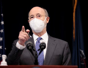 Pennsylvania Governor Tom Wolf answers questions from the press. (Governor Wolf/flickr)