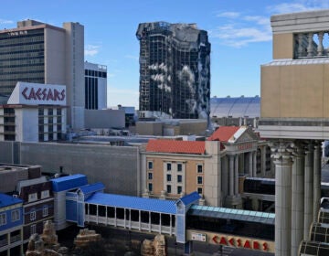 The former Trump Plaza casino is imploded