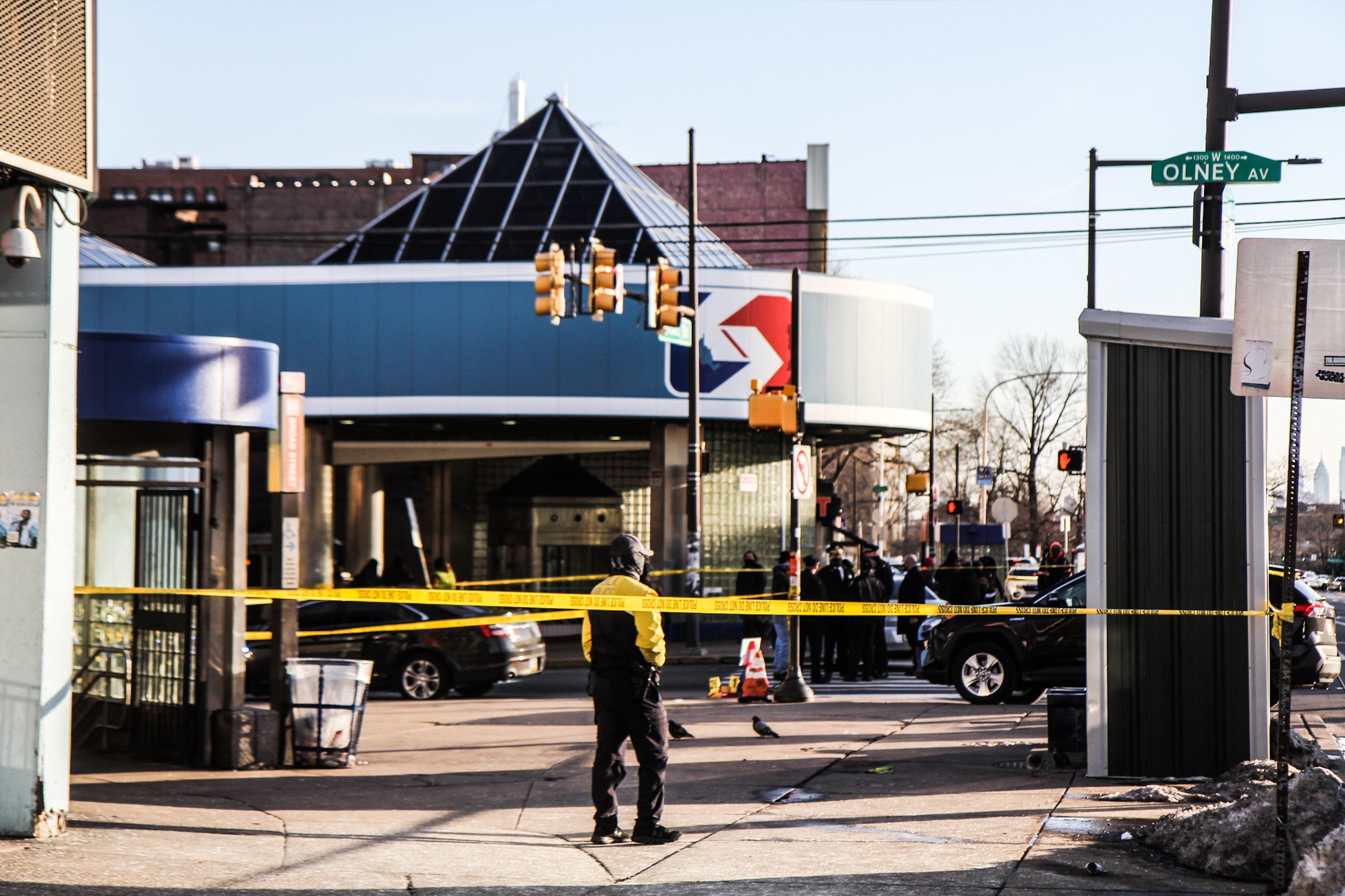 Eight people were shot Feb. 17 at Olney Transportation Center in Philadelphia. (Kimberly Paynter/WHYY)