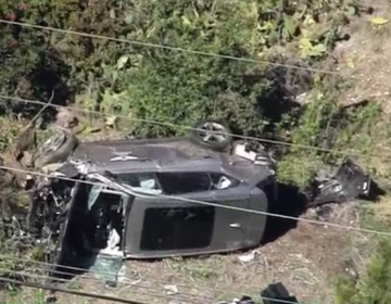 Tiger Woods was injured Tuesday in a vehicle rollover in Los Angeles County, authorities said. (NBC10)