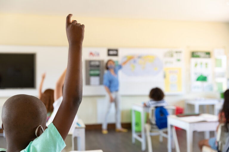 Classroom during coronavirus pandemic