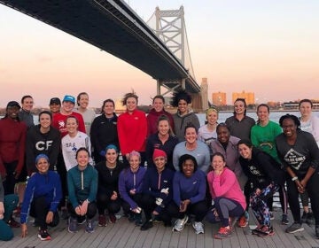 City Fit Girls members are pictured under a bridge