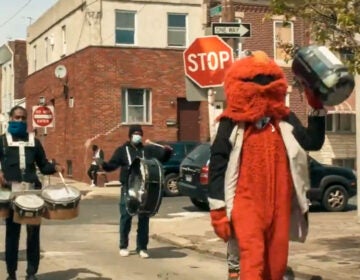 Positive Movement Entertainment is better known as the 'Philly Elmo drumline' (Screenshot via Hate5Six via YouTube)