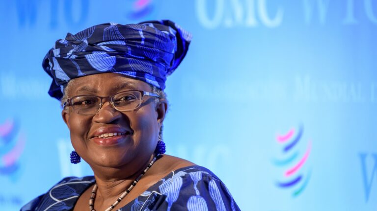 Ngozi Okonjo-Iweala, pictured in July 2020 in Geneva, will head the WTO beginning in March. She wants countries to drop restrictions on the export of vaccines and other medical supplies. Fabrice Coffrini/AFP via Getty Images