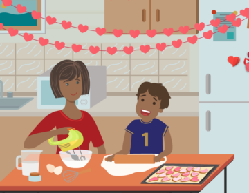 Making Valentine's Day cookies is a safe alternative for the holiday weekend. (CDC)