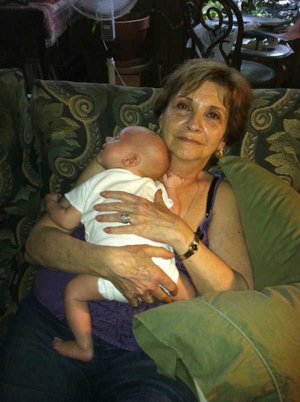 Abby Spitzer of Croton-on-Hudson, N.Y., with her grandson Auden White