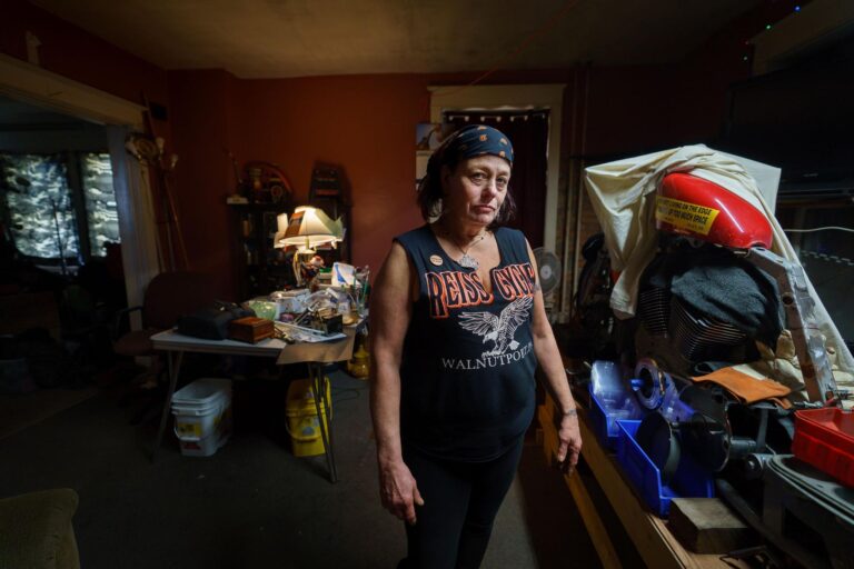 Sandra Huffman, shown here at her home in East Greenville, Pa.