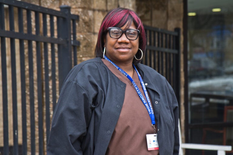 Keta White is a health care worker in Philadelphia’s Mt. Airy neighborhood. (Kimberly Paynter/WHYY)