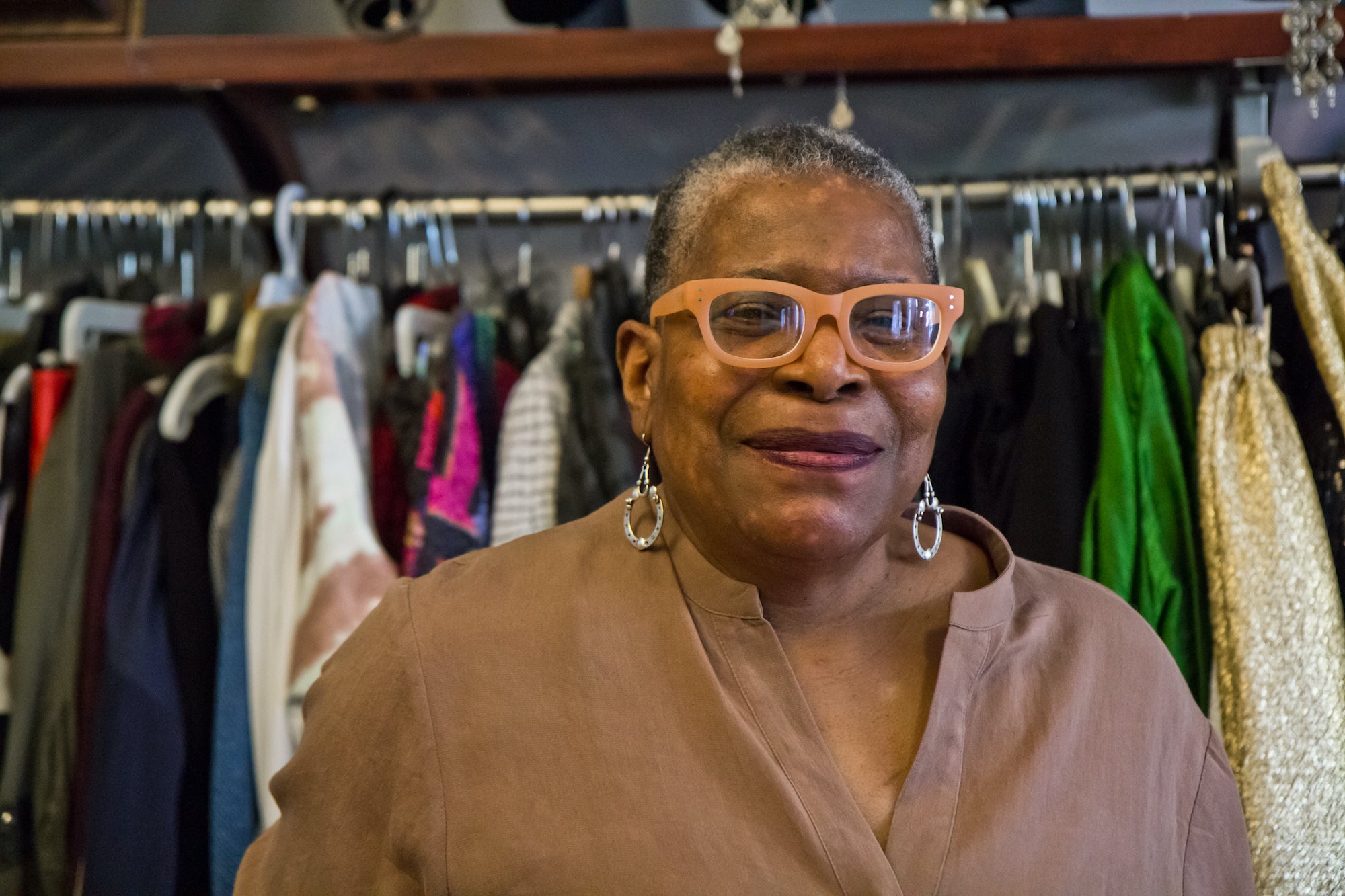 Phyllis Jones-Carter inside A Part of Me Boutique