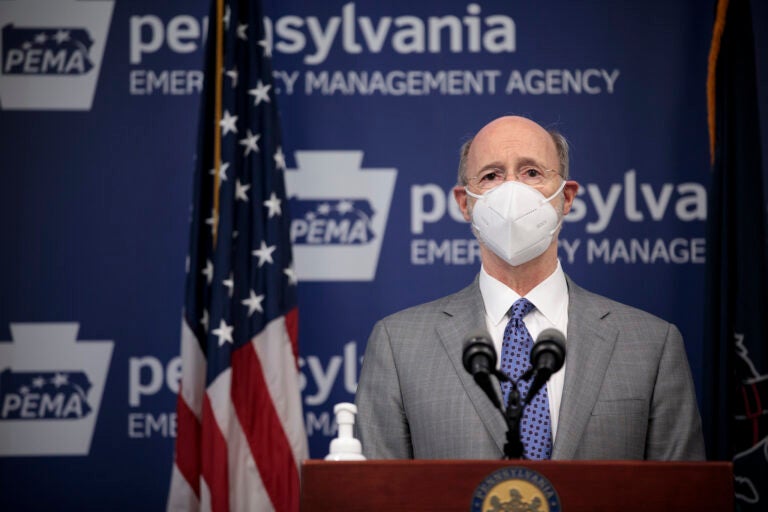 Pa. Gov. Tom Wolf speaks at the press conference on March 3, 2021. (Governor Tom Wolf/Flickr)