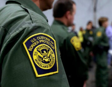 A close-up of a Border Patrol agent's uniform