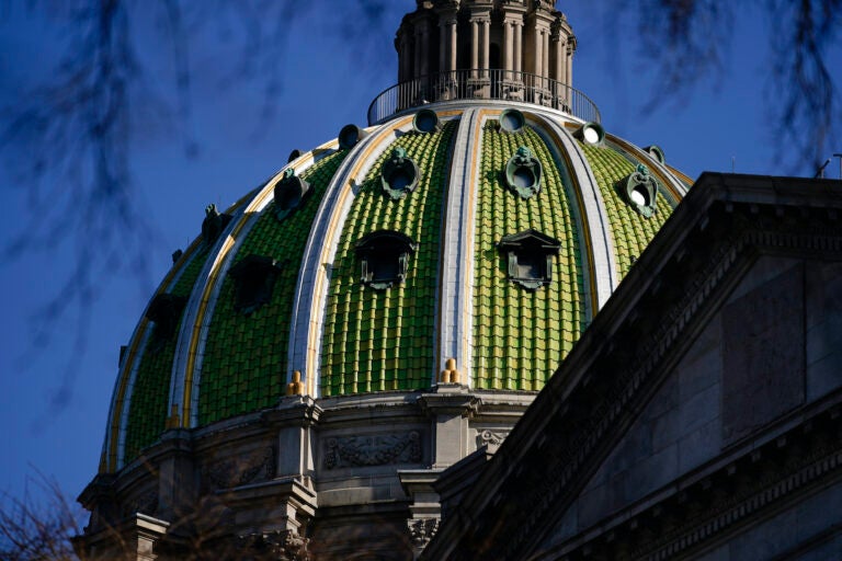 Closeup of the Pennsylvania Capitol