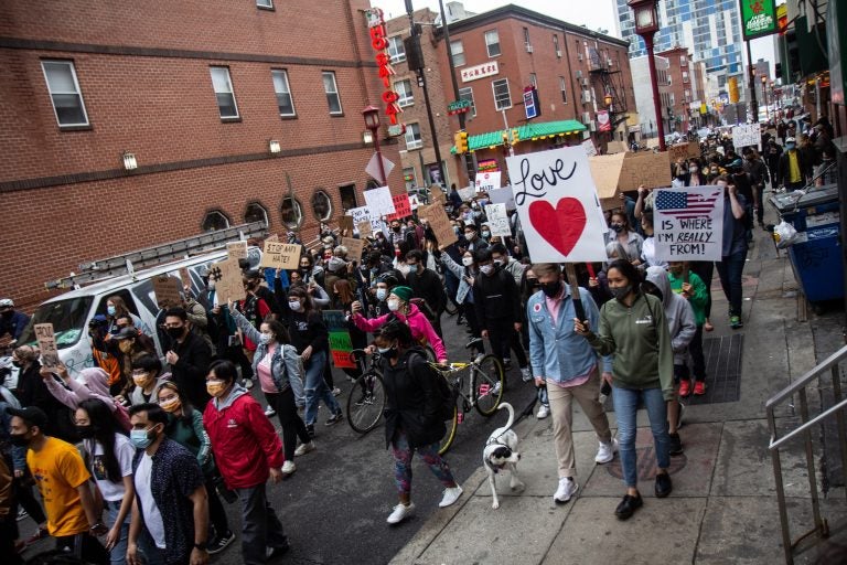 Philadelphians march in solidarity against violence directed at Asian Americans