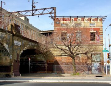 The owner of the former Spring Garden train station, once a stop on the Reading Railroad,  filed for permits to demolish the historic structure. (Emma Lee/WHYY)