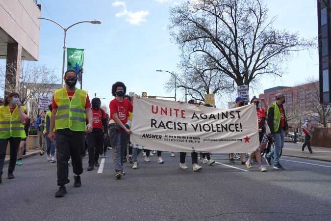Philadelphia joins national protests of anti-Asian racism - WHYY