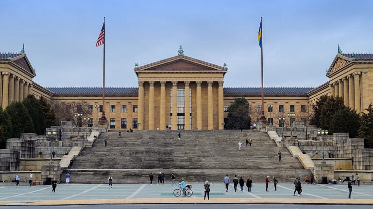 The steps of the Philadelphia Art Museum