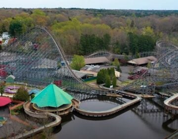 A view of Clementon Amusement Park from up above