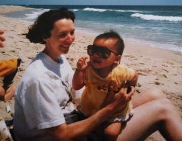 Emma LeMay, now 22, with her mother at the Jersey shore. LeMay, adopted from Chongqing China, was raised in Vermont and now lives in Atlanta. (Emma LeMay)