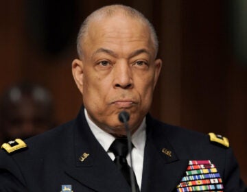 Army Maj. Gen. William Walker is seen during a joint hearing to discuss the January 6th attack on the U.S. Capitol.