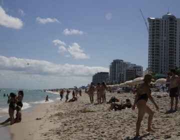 People flock to Miami Beach