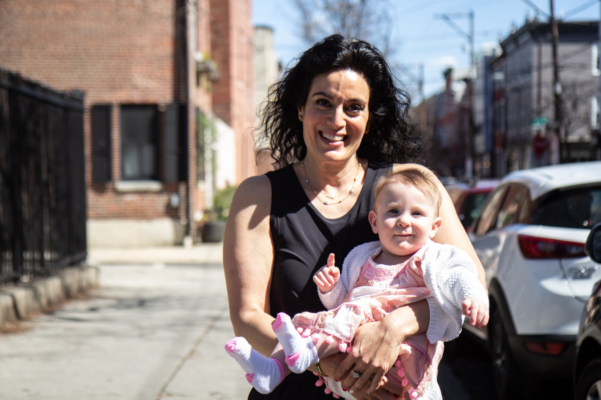 Blair Pomerantz and her 8-month-old daughter Violet