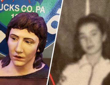 L to R: A forensic sculpture of Lisa Todd. A high school photo of Lisa Todd. (NBC10)