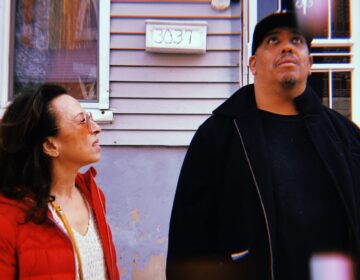 Journalist Maria Hinojosa and David Luis “Suave” Gonalez (Photo by Julieta Martinelli/Futuro Studios)