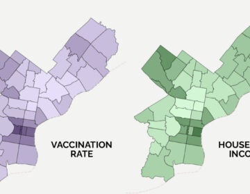 As of March 10, the distribution of vaccine in the Philadelphia closely mirrors the distribution of wealth BILLY PENN VISUALIZATION