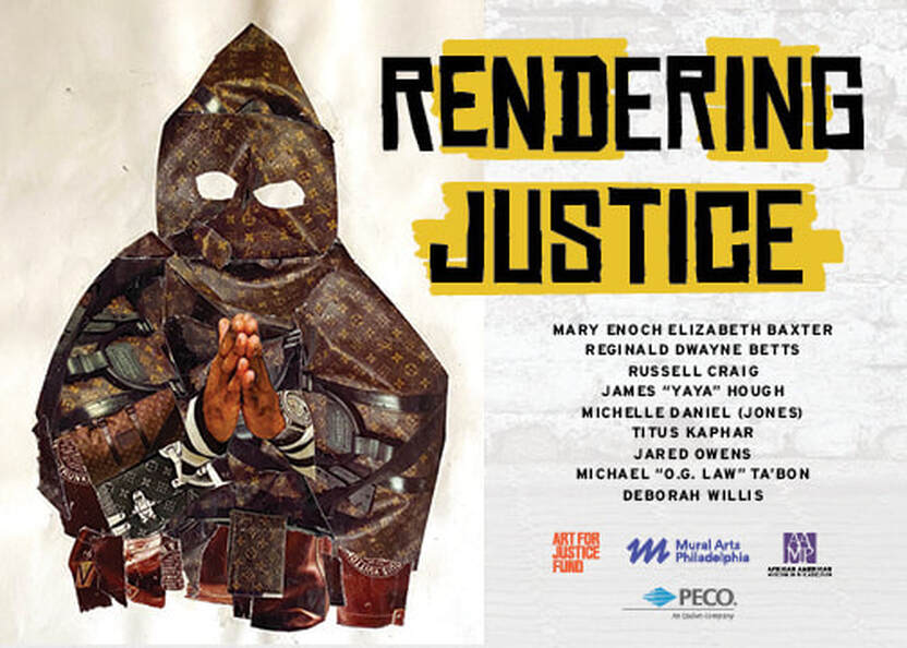 A promotional image for "Rendering Justice"