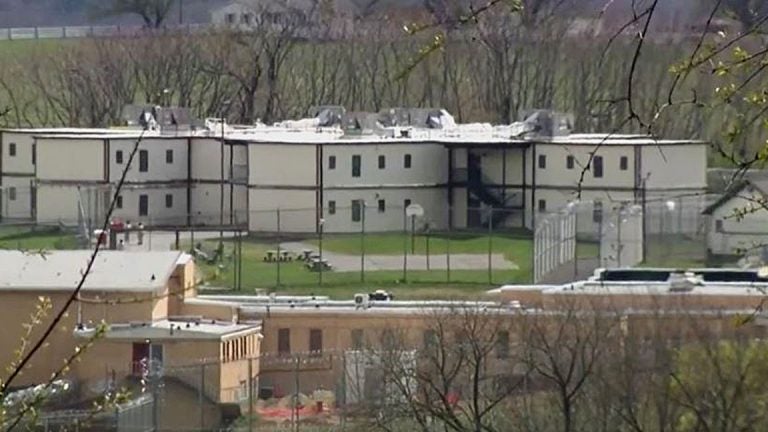 The exterior of Edna Mahan Correctional Facility in New Jersey.